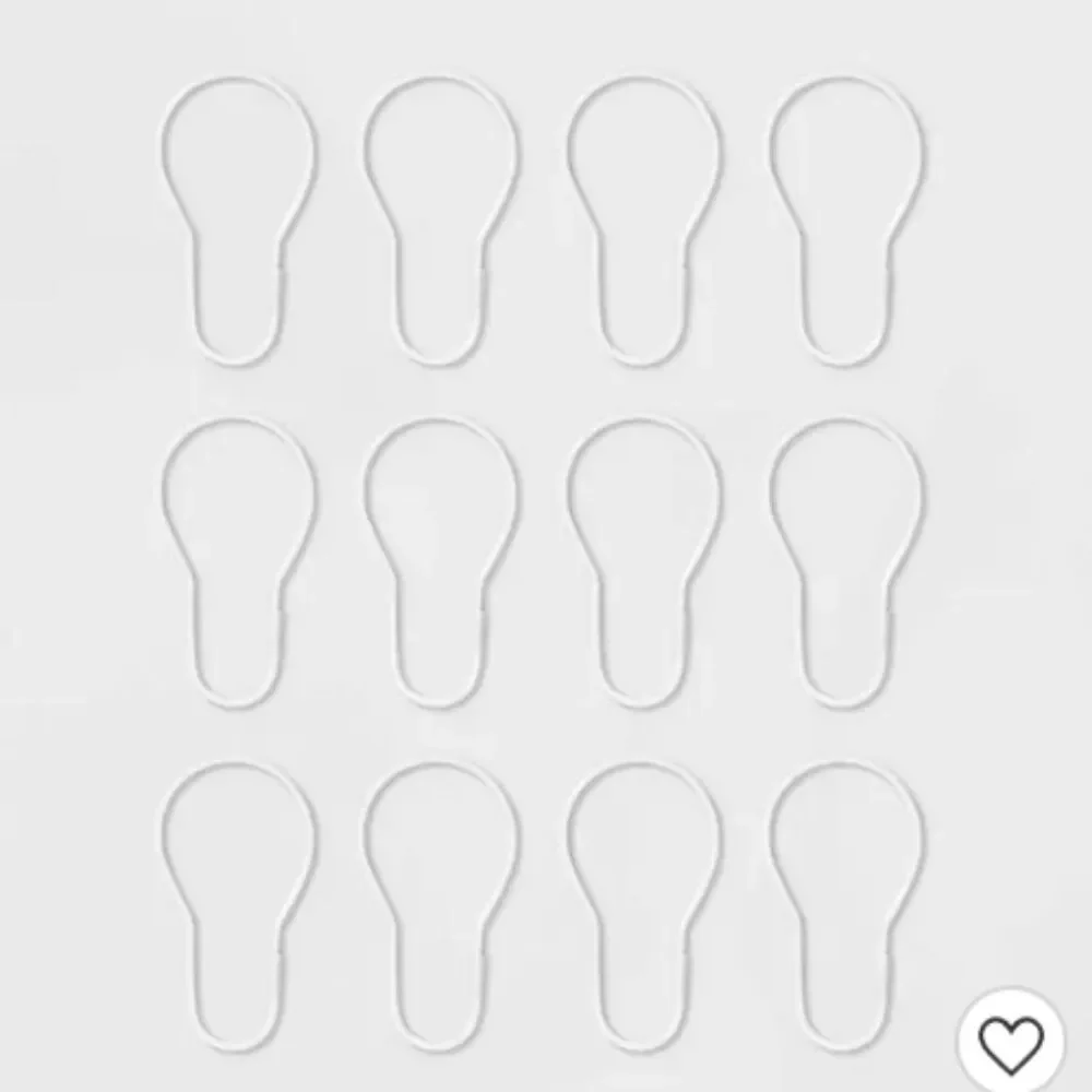 Shower Curtain Hooks With Clasp - Room Essentials